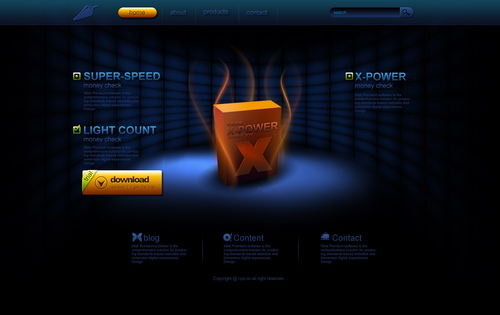 軟件產(chǎn)品網(wǎng)頁設(shè)計效果